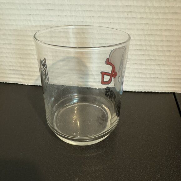 Houston Oilers Football Beverage Drinking Glass Oil Derrick Logo Helmet NFL 8 oz - Picture 2 of 6